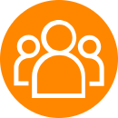 icône pour formation équipe ou collaborateurs
